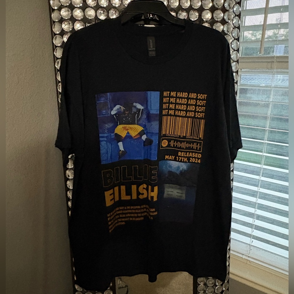 Billie Eilish Hit Me Hard and Soft Shirt Size L